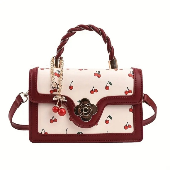 Handbags - Cherry Print Satchel Bag